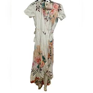 Z&L Floral wrap cover up - sz S